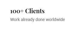 100+ Clients